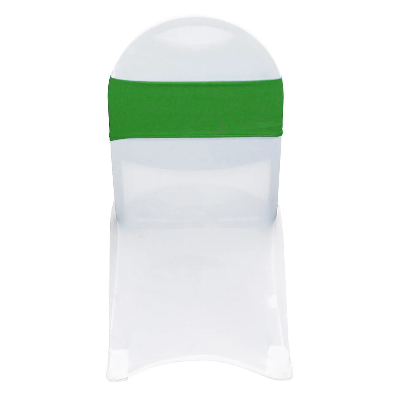 (10 Pack) Spandex Chair Bands in Emerald Green