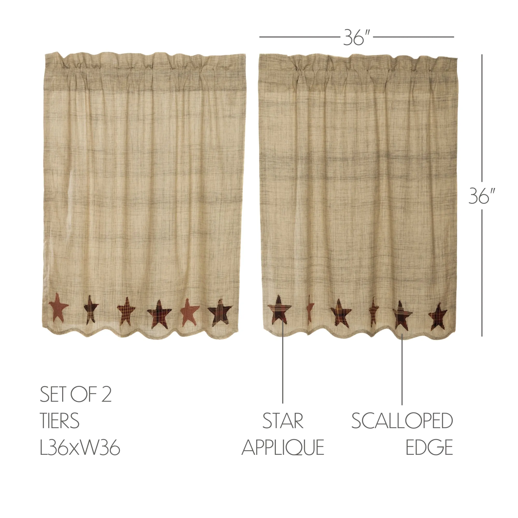 Abilene Star Tier Set of 2