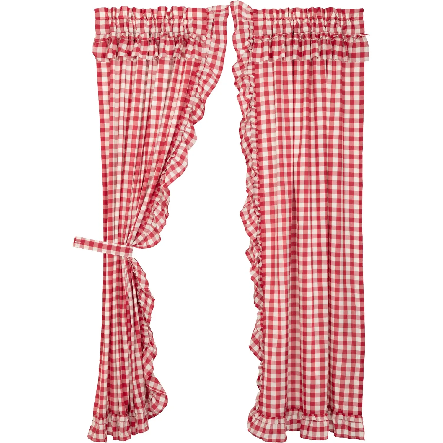 Annie Buffalo Check Ruffled Panel Set of 2