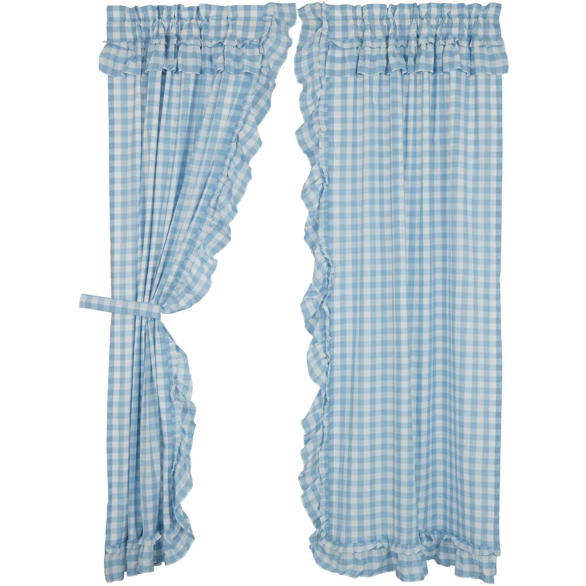 Annie Buffalo Check Ruffled Panel Set of 2