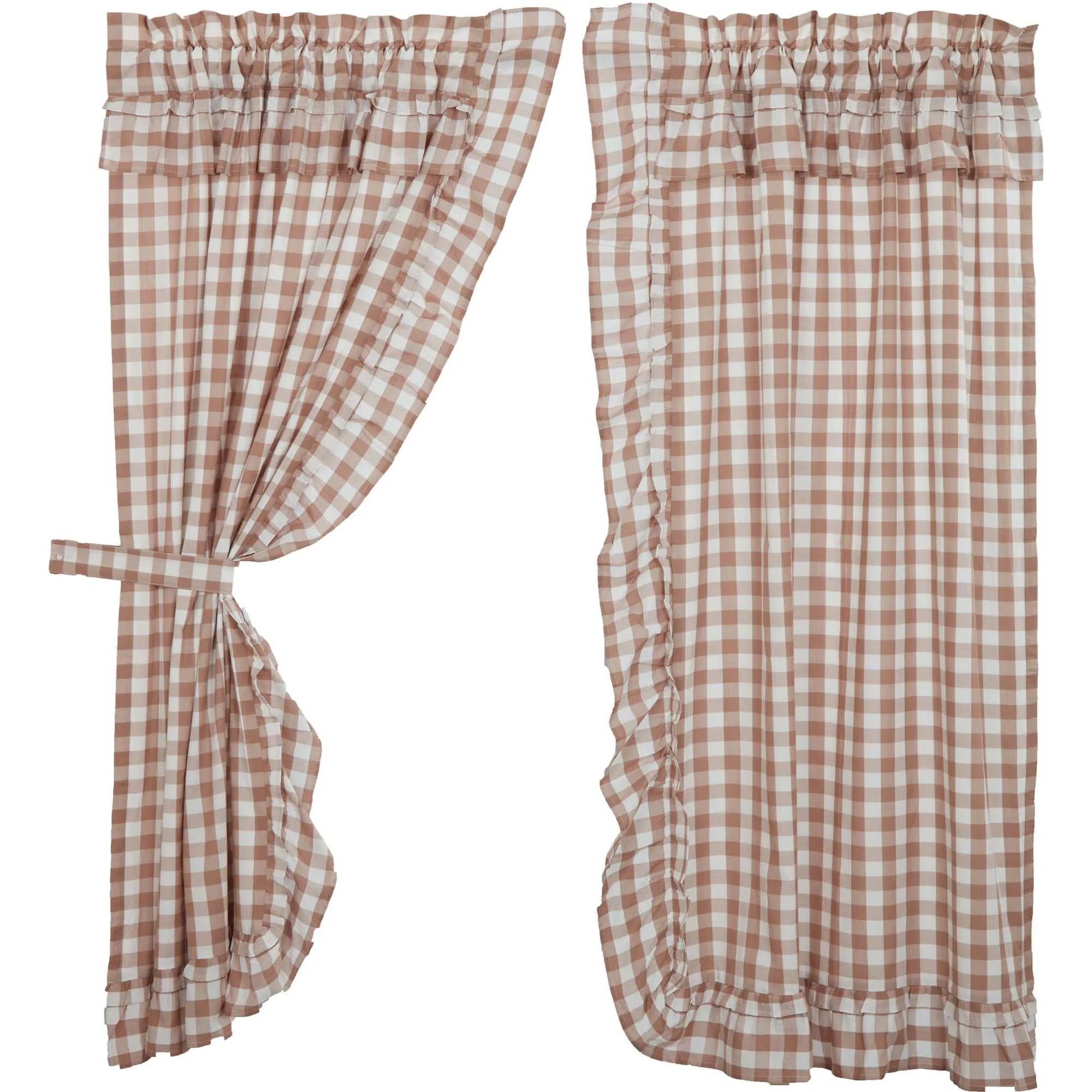 Annie Buffalo Check Ruffled Panel Set of 2