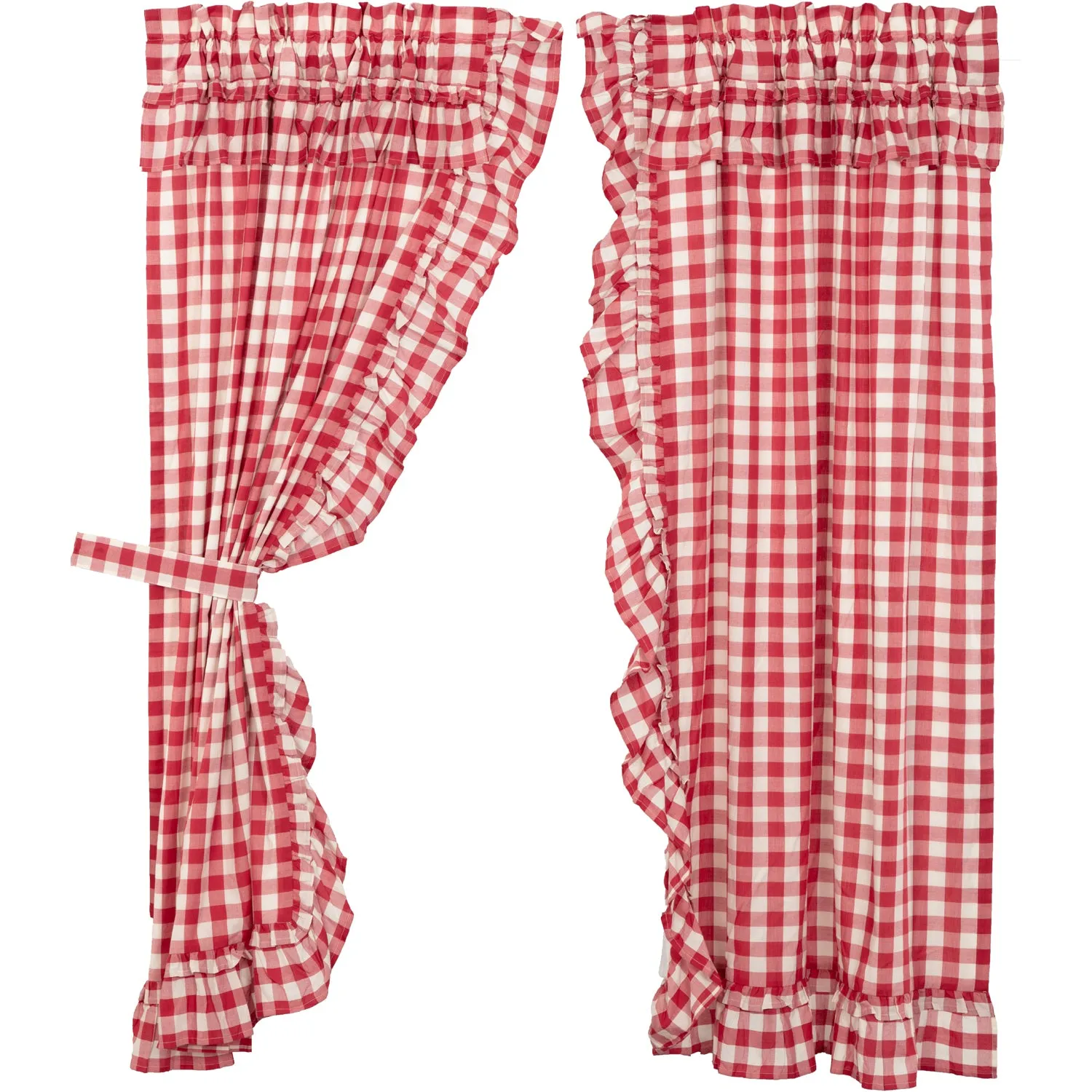 Annie Buffalo Check Ruffled Panel Set of 2