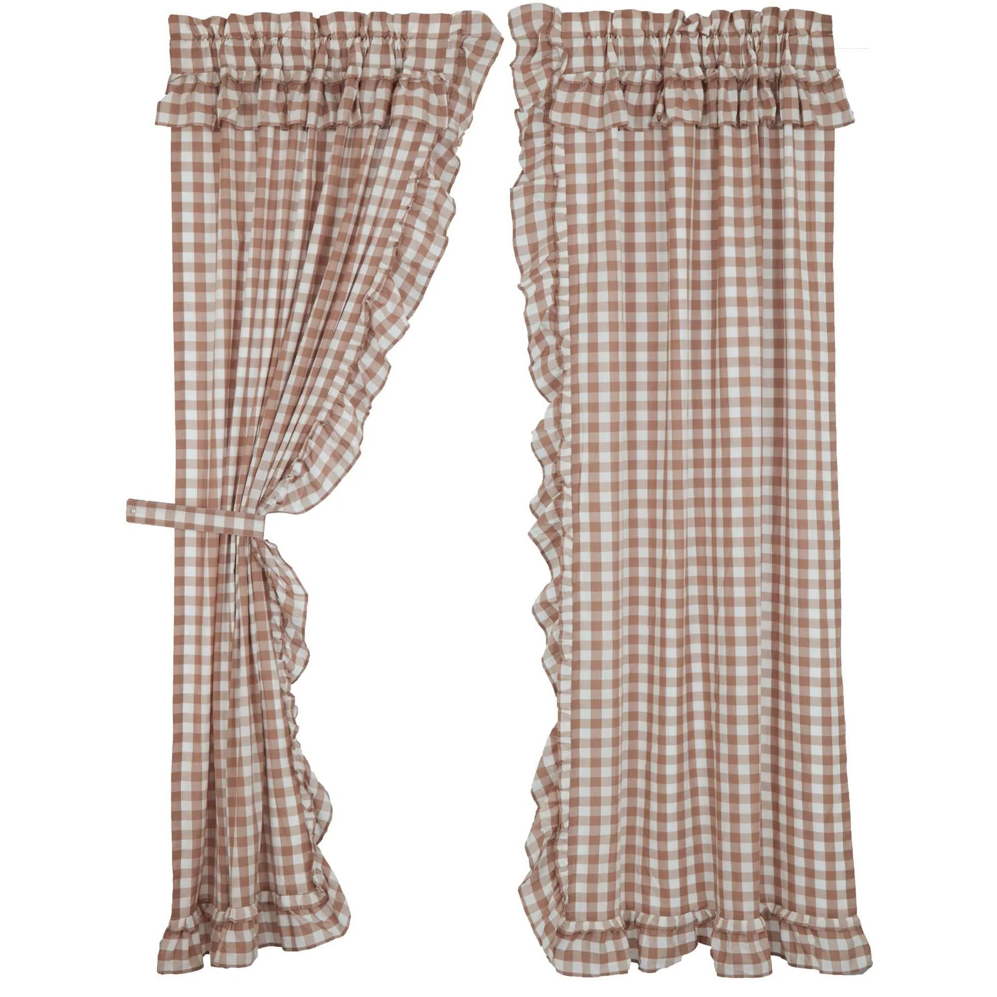Annie Buffalo Check Ruffled Panel Set of 2