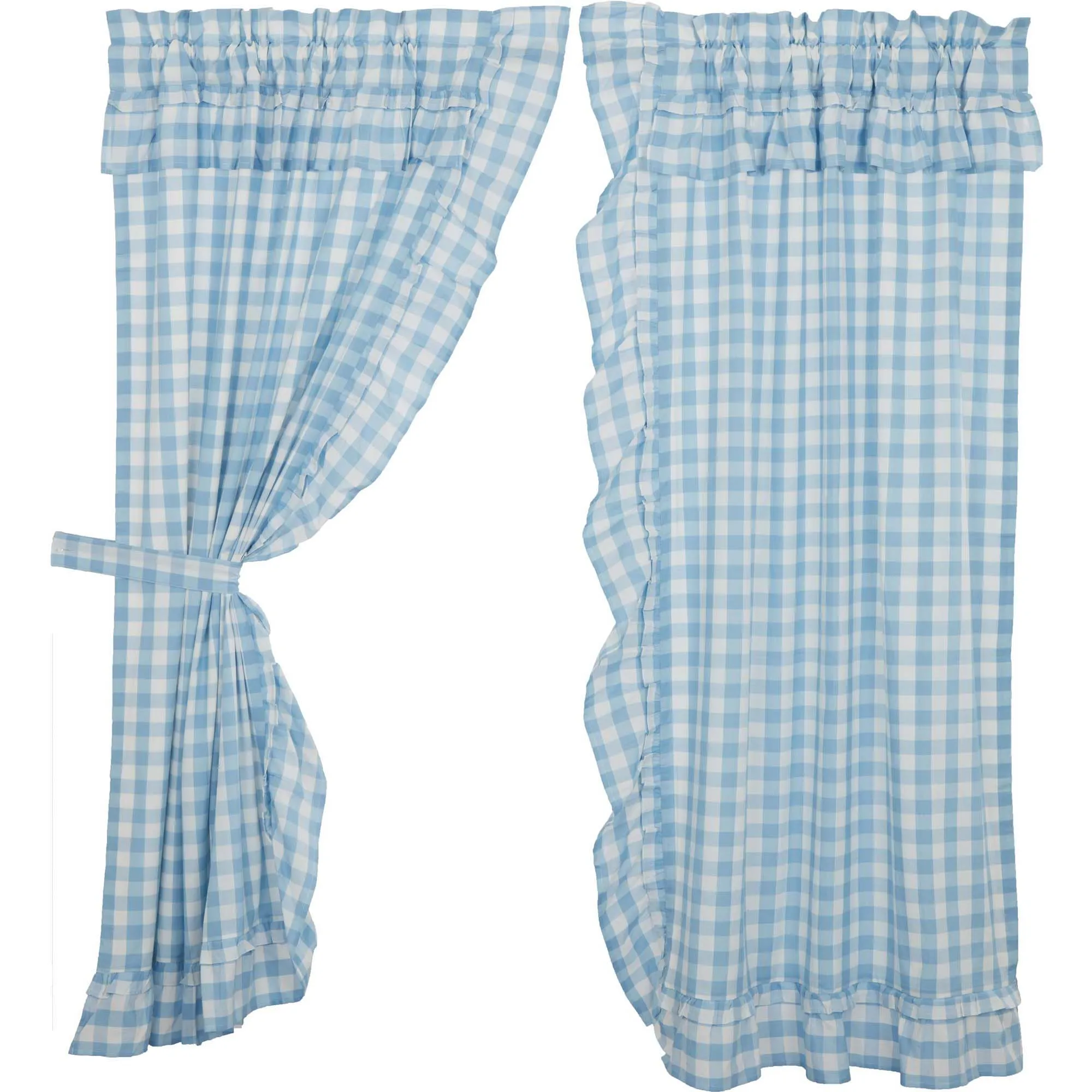 Annie Buffalo Check Ruffled Panel Set of 2