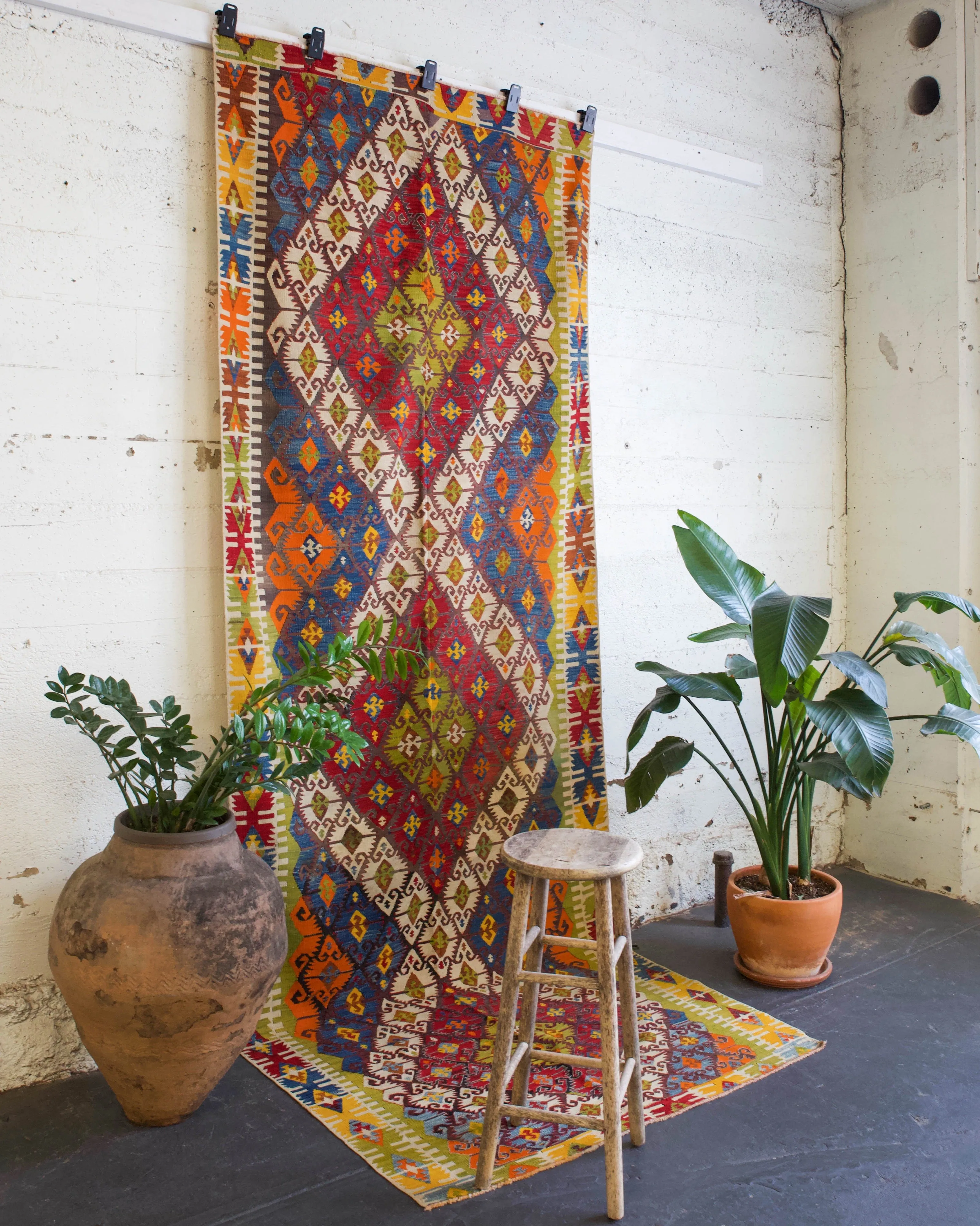 Antique Nigde Camardi Kilim Rug
