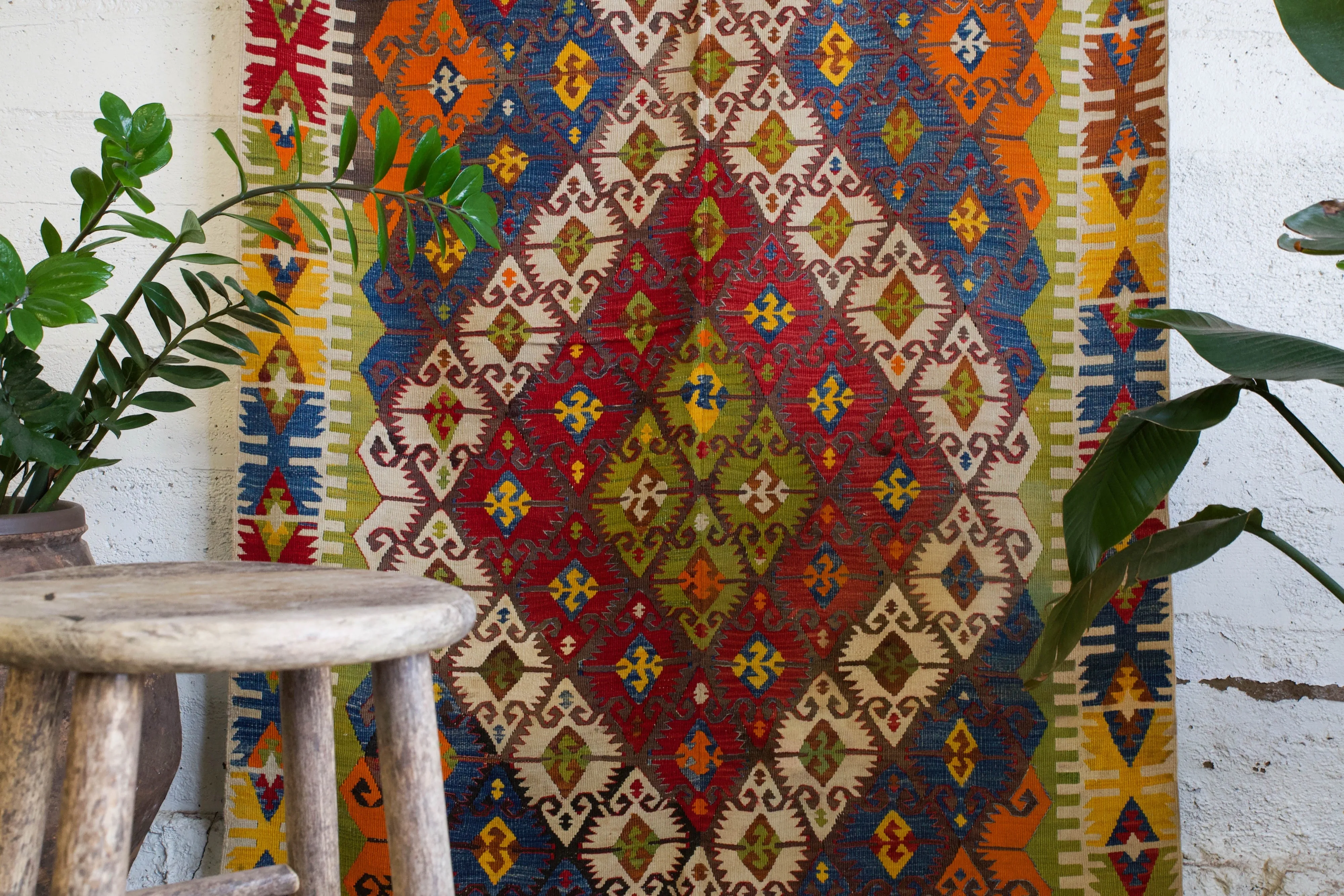 Antique Nigde Camardi Kilim Rug