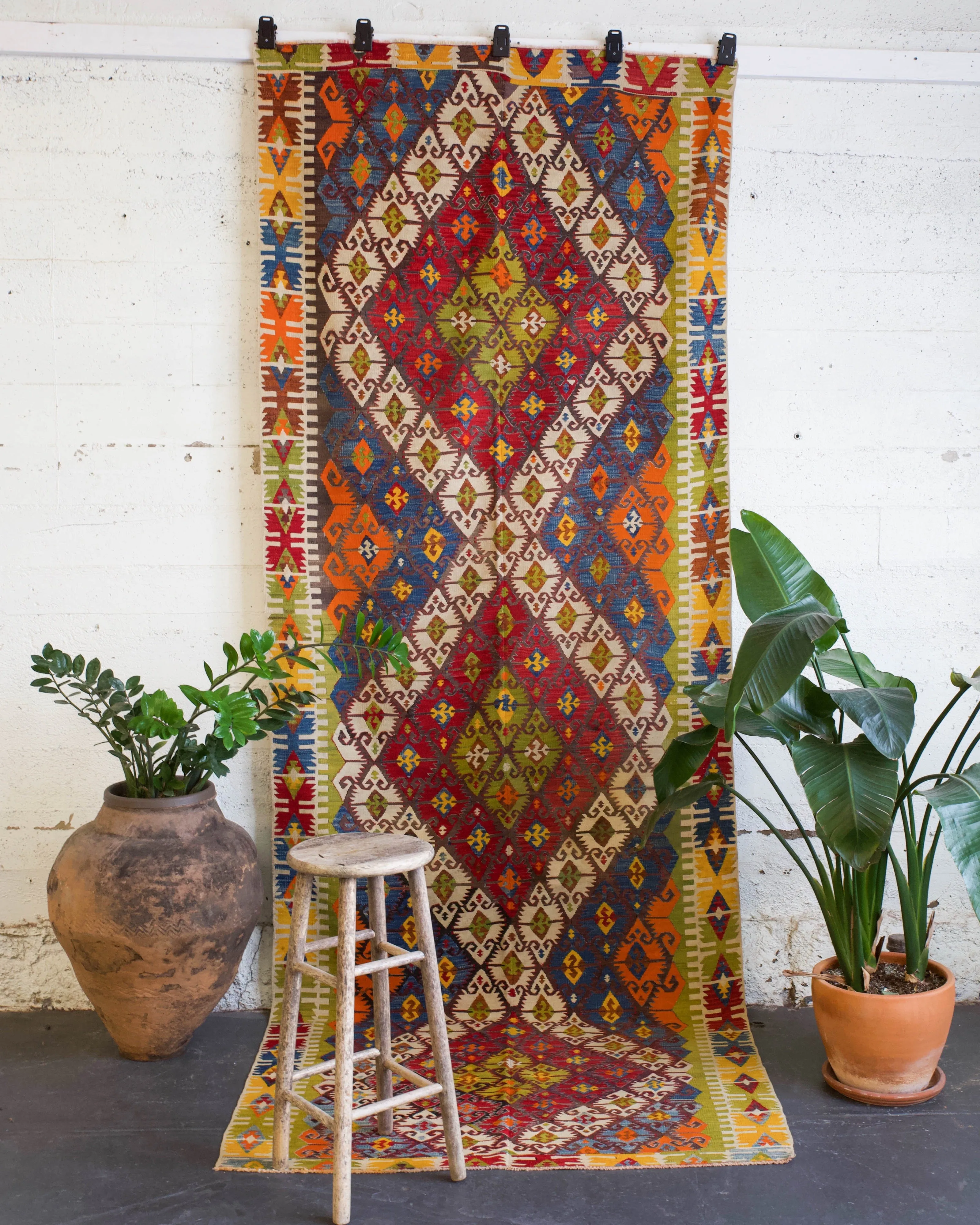 Antique Nigde Camardi Kilim Rug