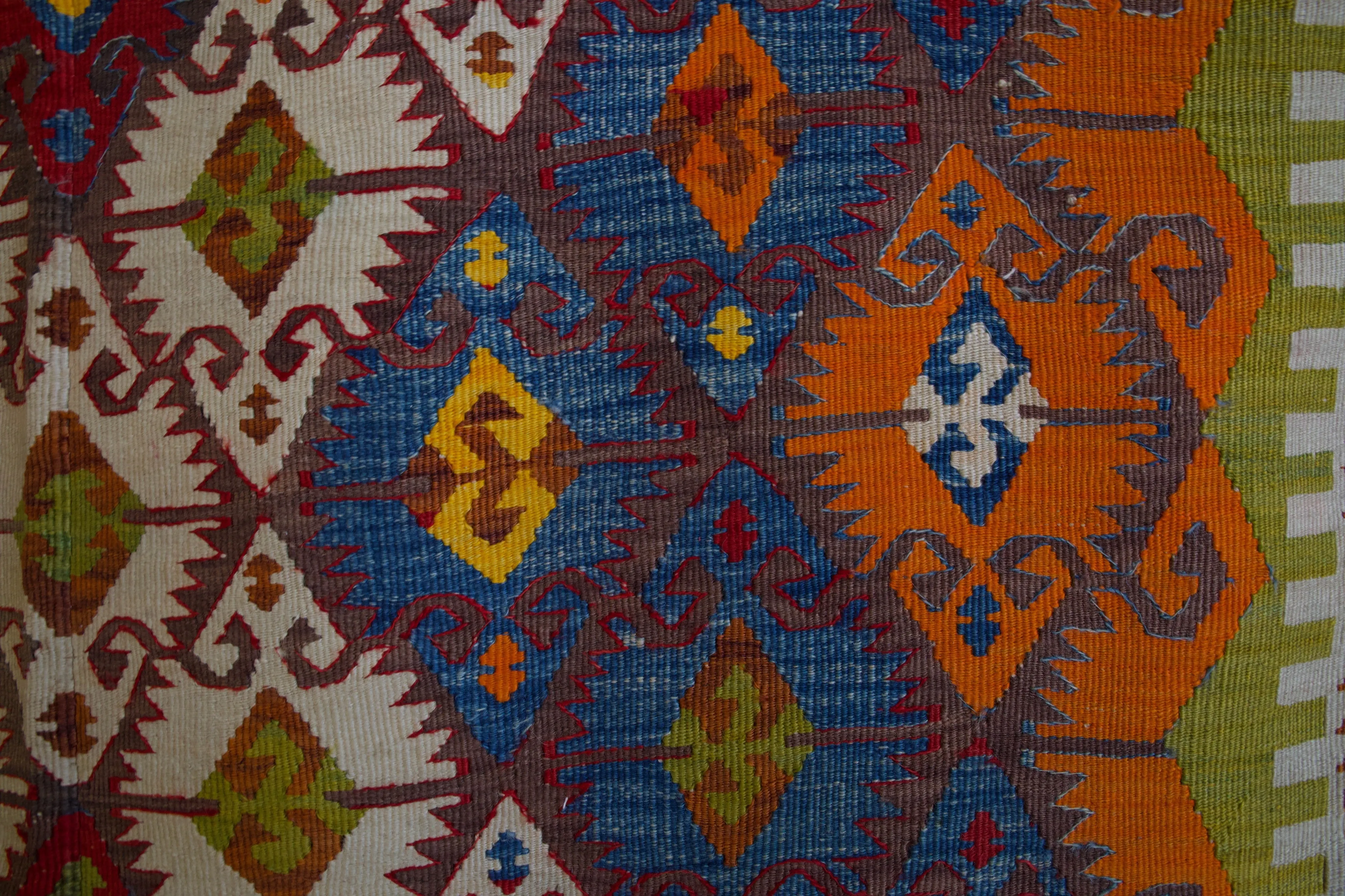 Antique Nigde Camardi Kilim Rug