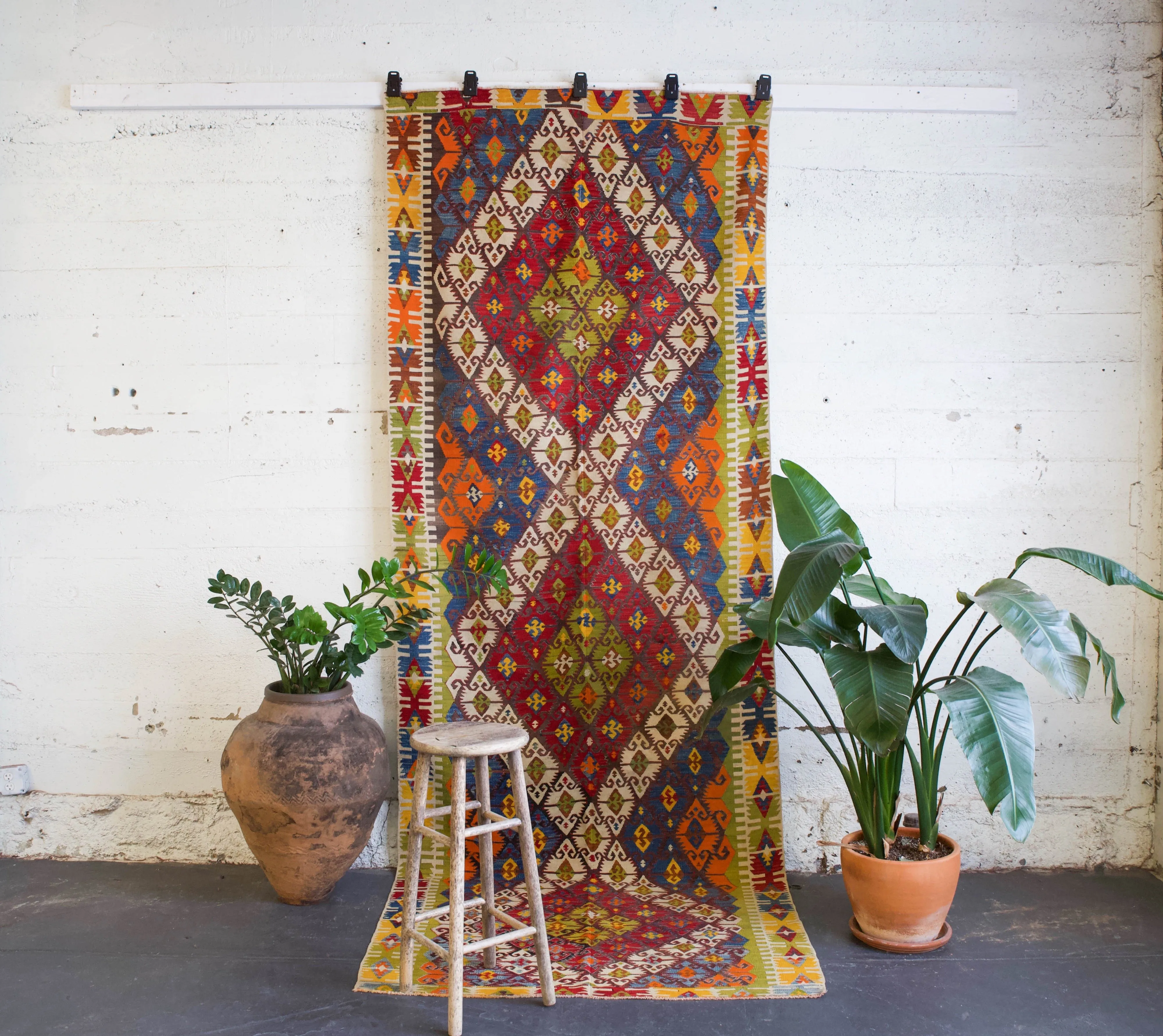 Antique Nigde Camardi Kilim Rug