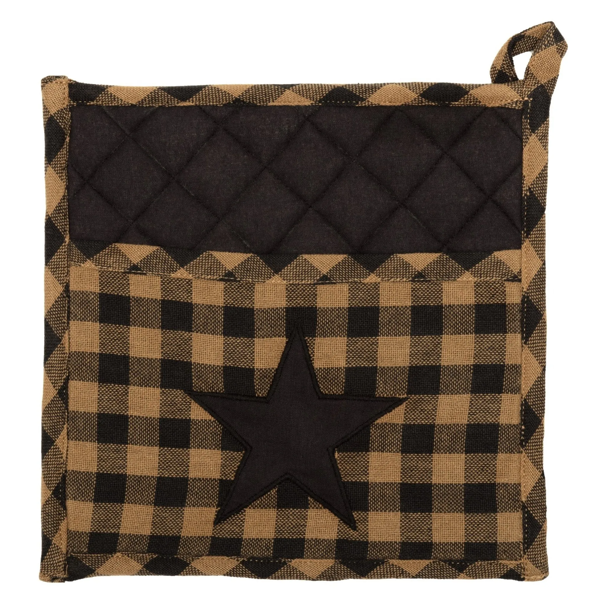 Black Star Pot Holder 8"
