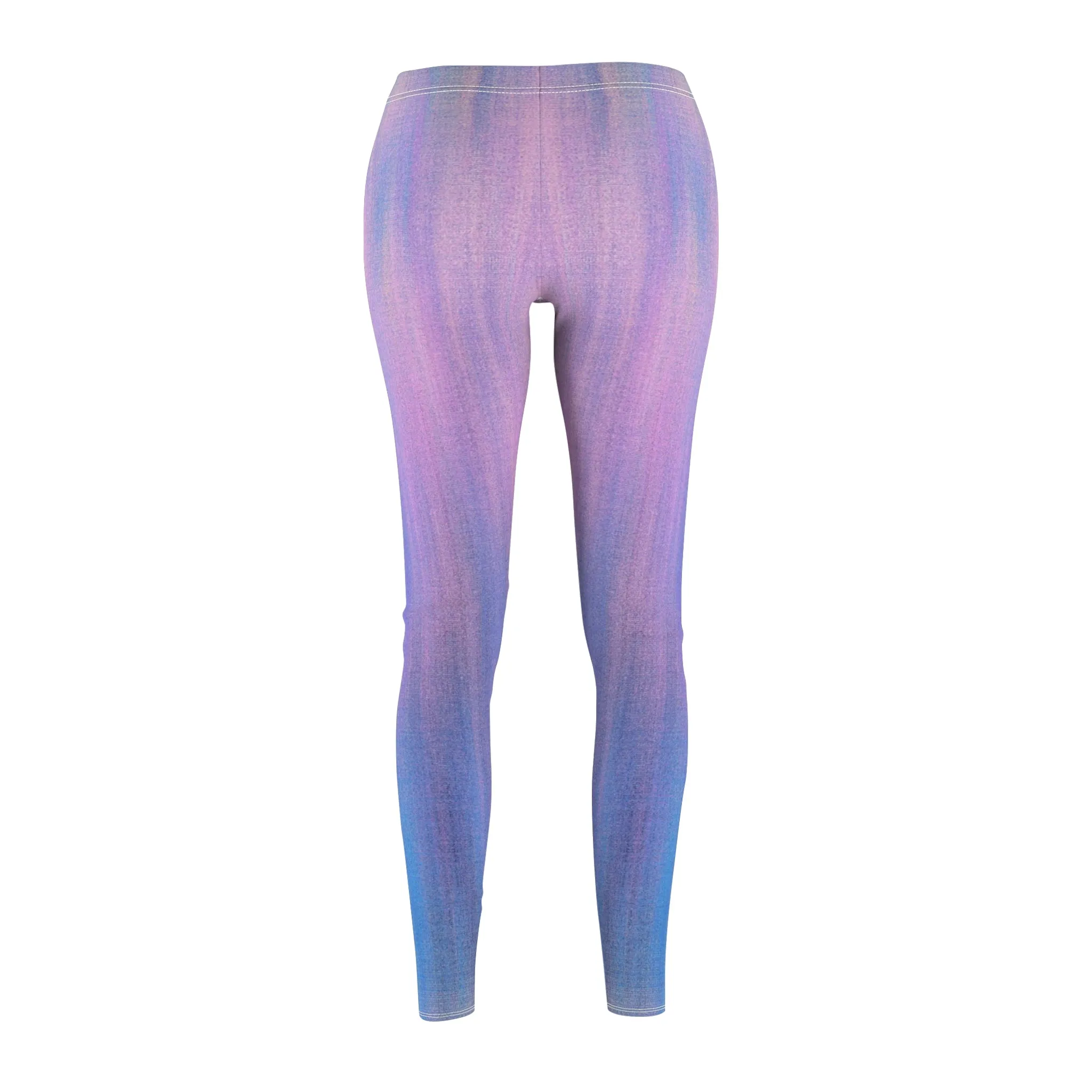 Blue & Purple Metalic - Inovax Women's cut & sew Casual Leggings