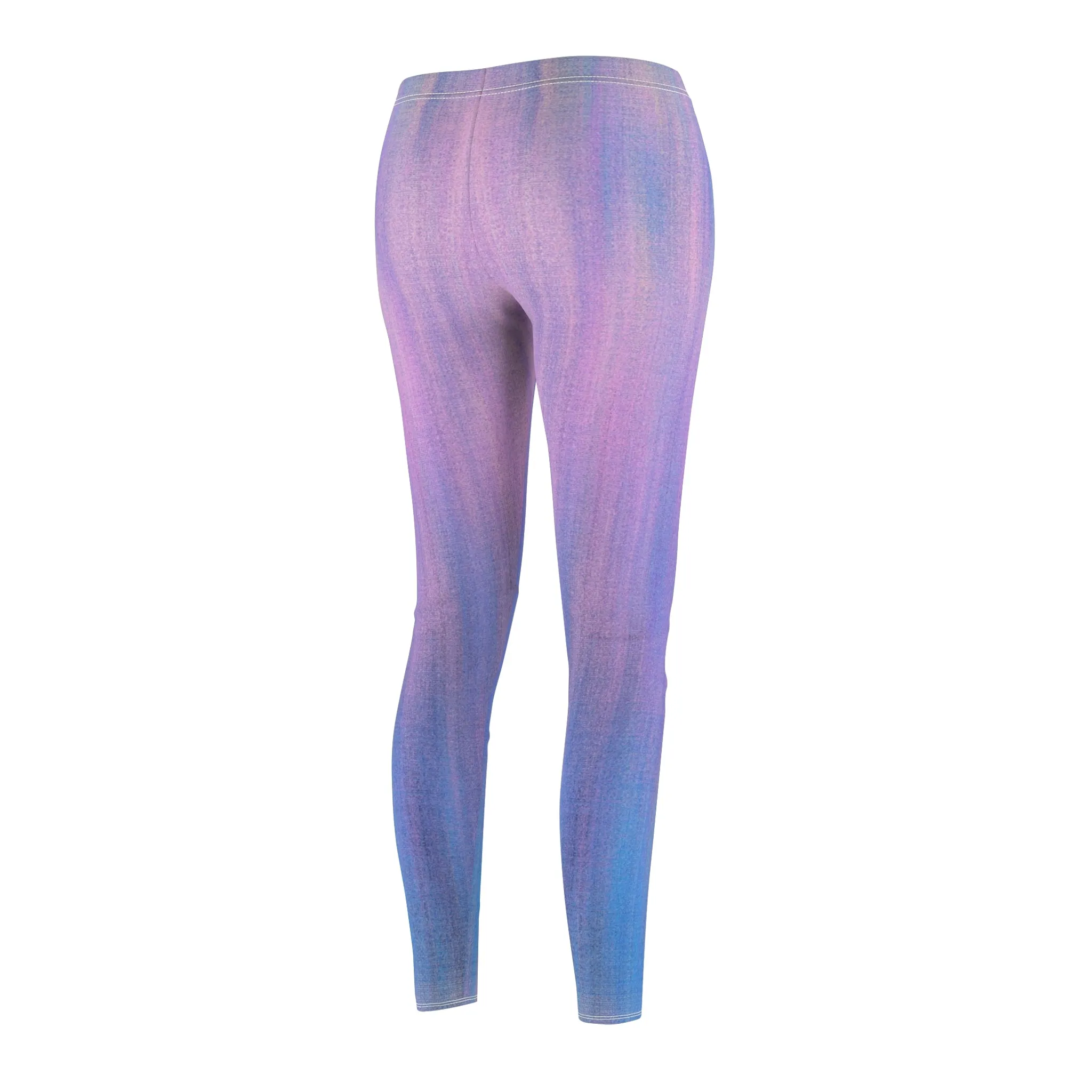 Blue & Purple Metalic - Inovax Women's cut & sew Casual Leggings