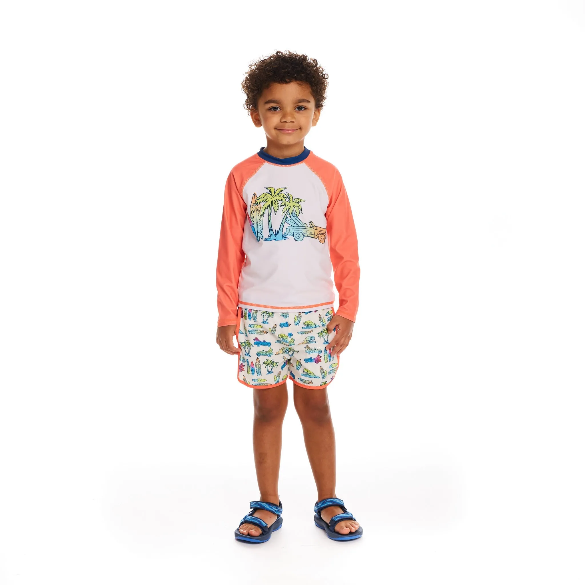 Car & Surfboard Print Boardshort