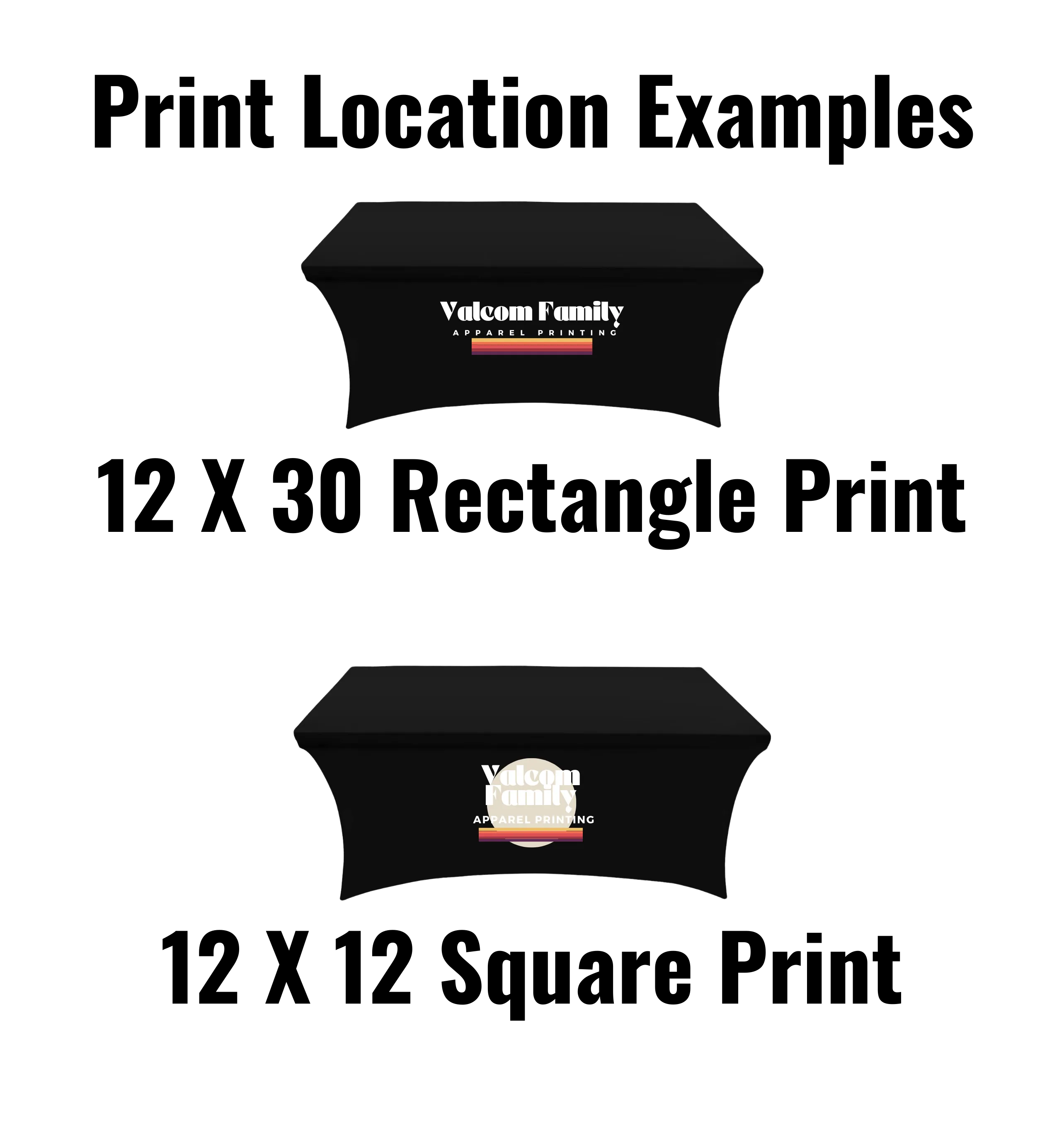 Custom Spandex Event Tablecloth