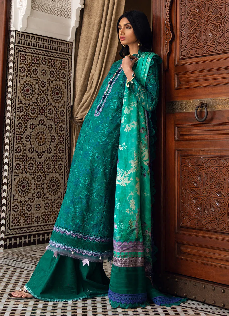 Farah Talib Aziz Luxury Lawn Collection 2023 – ATLAS EMERALD