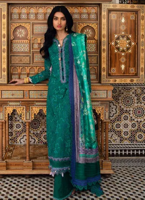 Farah Talib Aziz Luxury Lawn Collection 2023 – ATLAS EMERALD