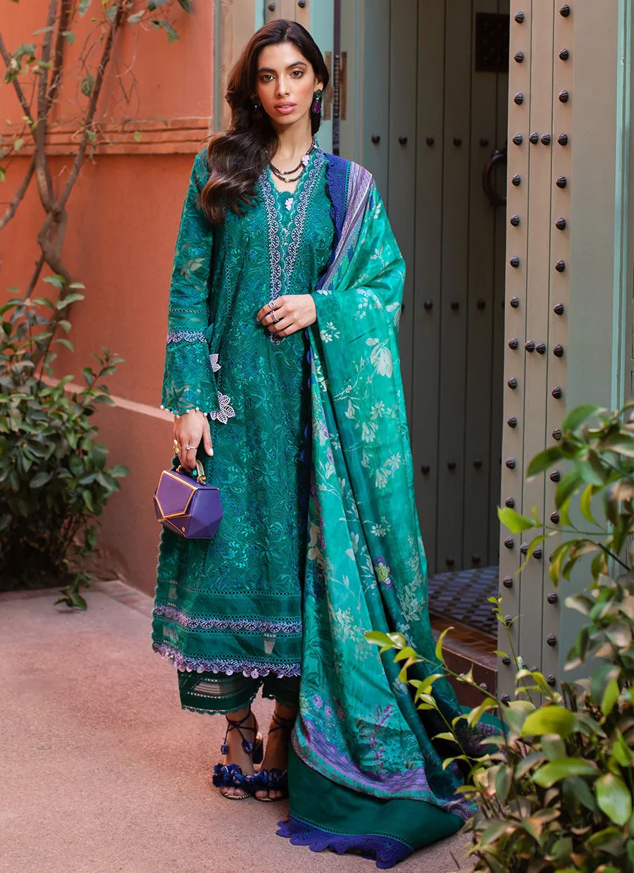 Farah Talib Aziz Luxury Lawn Collection 2023 – ATLAS EMERALD