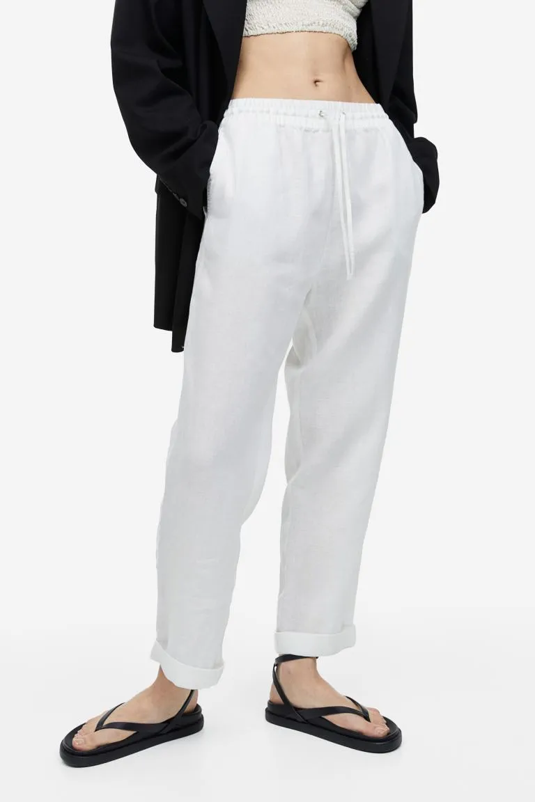 Linen joggers H&M