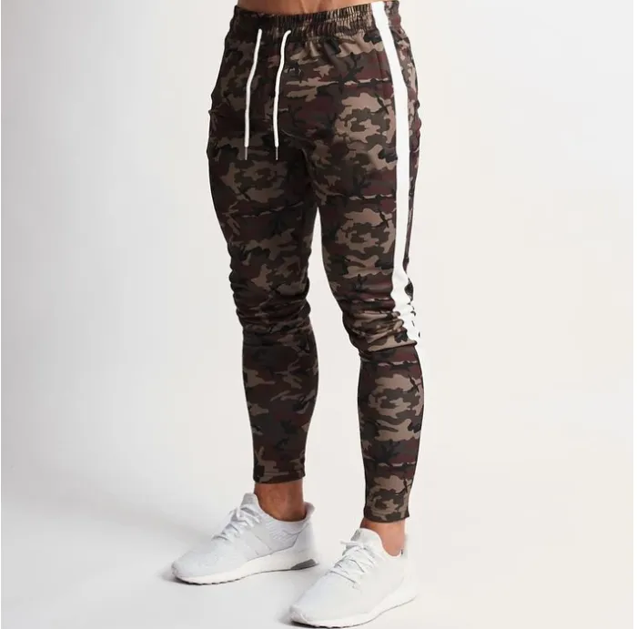 Men's camouflage track pants