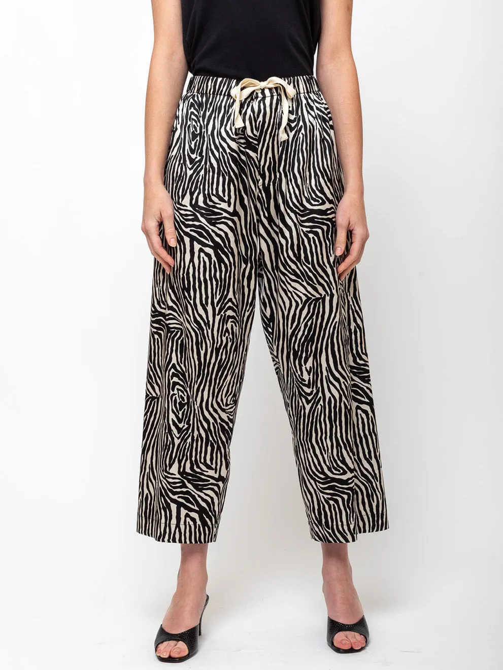 Printed Pajama Pant - Zebra