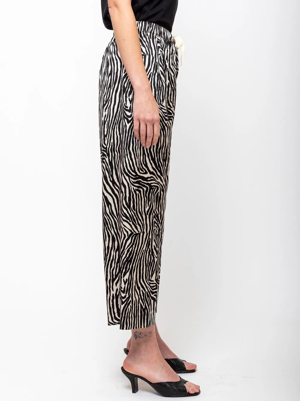 Printed Pajama Pant - Zebra