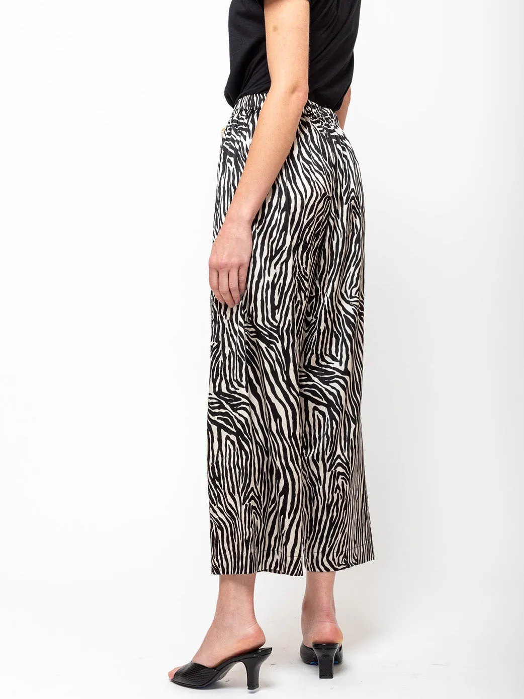 Printed Pajama Pant - Zebra