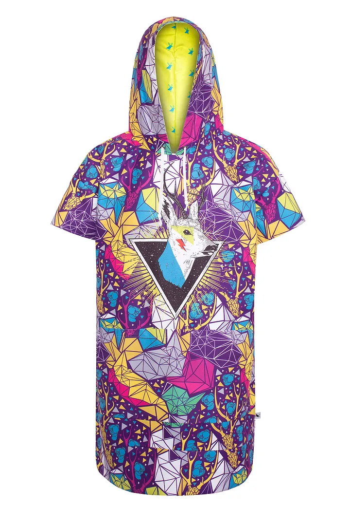 Psycho Deer women's quick-dry surfing poncho / change robe