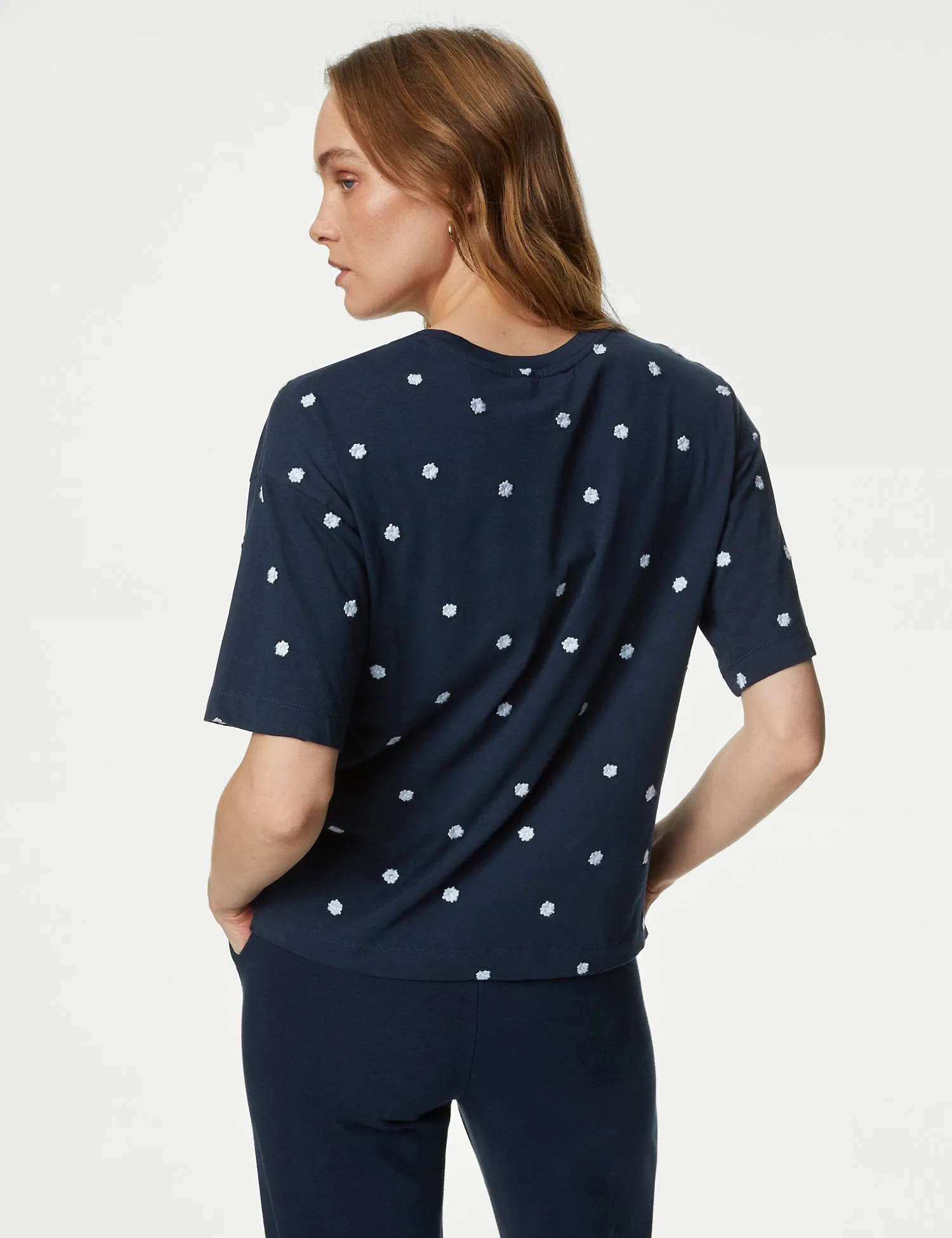 Pure Cotton Embroidered T-Shirt