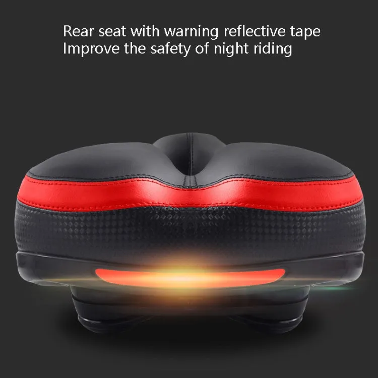 Reflective Seat Bicycle Seat Bicycle Saddle Seat(Black Green)