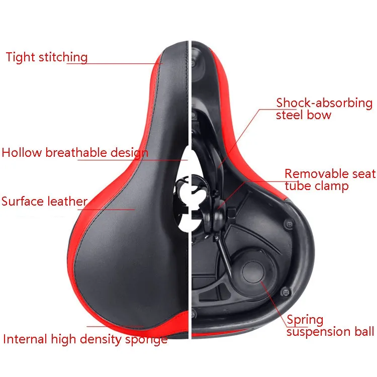 Reflective Seat Bicycle Seat Bicycle Saddle Seat(Black Green)