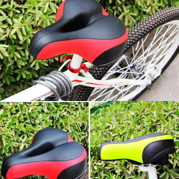 Reflective Seat Bicycle Seat Bicycle Saddle Seat(Black Green)