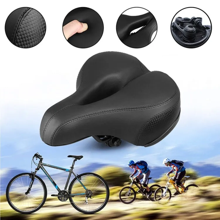 Reflective Seat Bicycle Seat Bicycle Saddle Seat(Black Green)