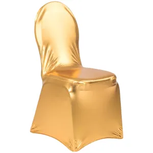 Spandex Banquet Chair Cover - Metallic Gold
