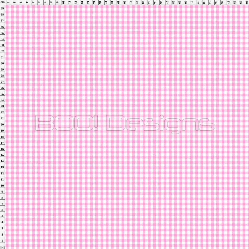Spandex Gingham Light Pink Small