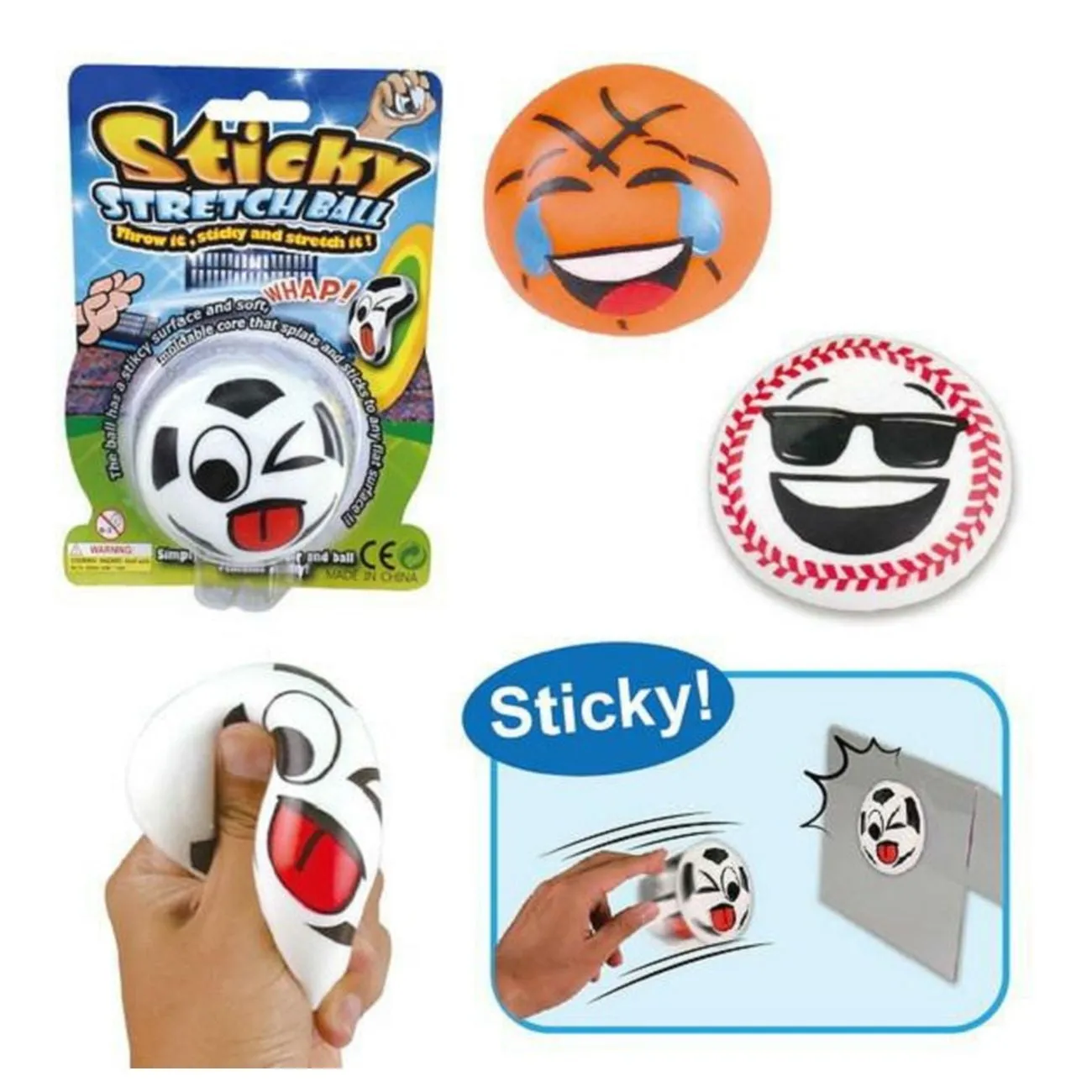 STICKY STRETCH BALL ASSORTED STYLES