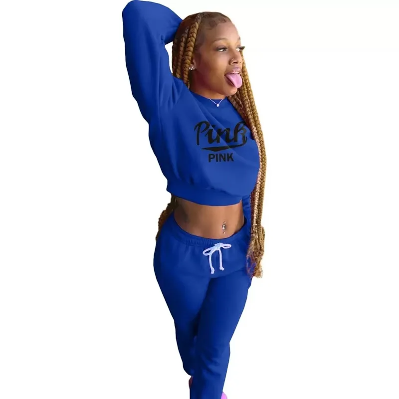 Wholesale printed sports casual pants 2pcs set（CL9503）